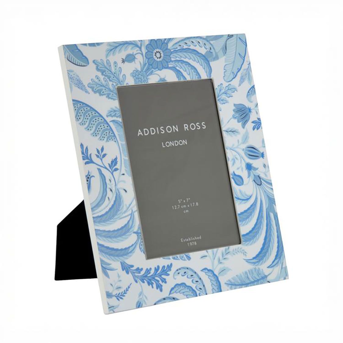 Addison Ross London Palm Beach Blue Photo Picture Frame 5x7 Inch FR6002