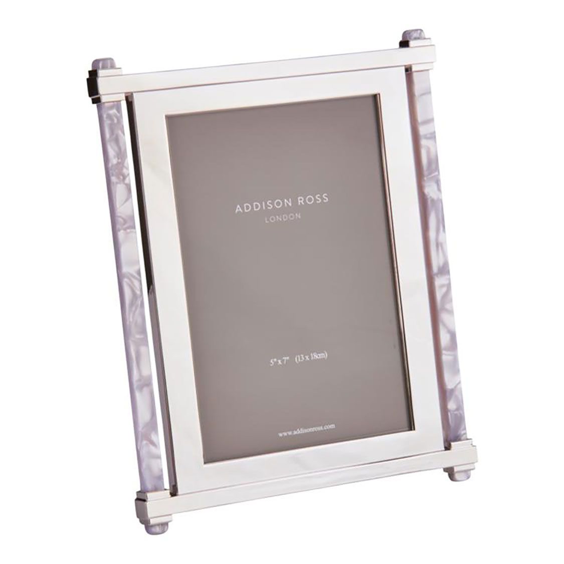 Addison Ross London Silver Pearl Acrylic Picture Frame 5x7 Inch FR0928