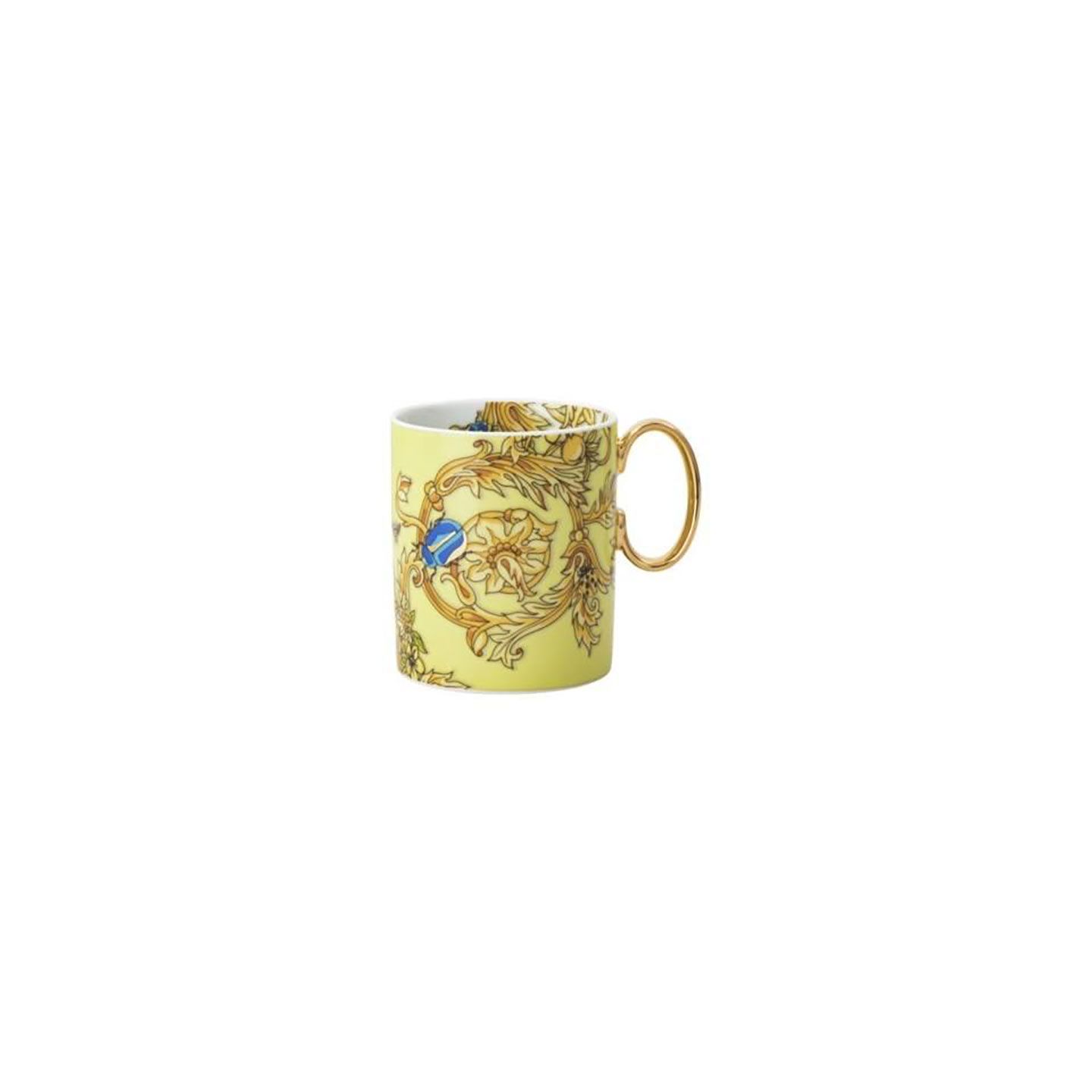 Versace Butterfly Garden 30th Anniversary Mug 11 oz Yellow