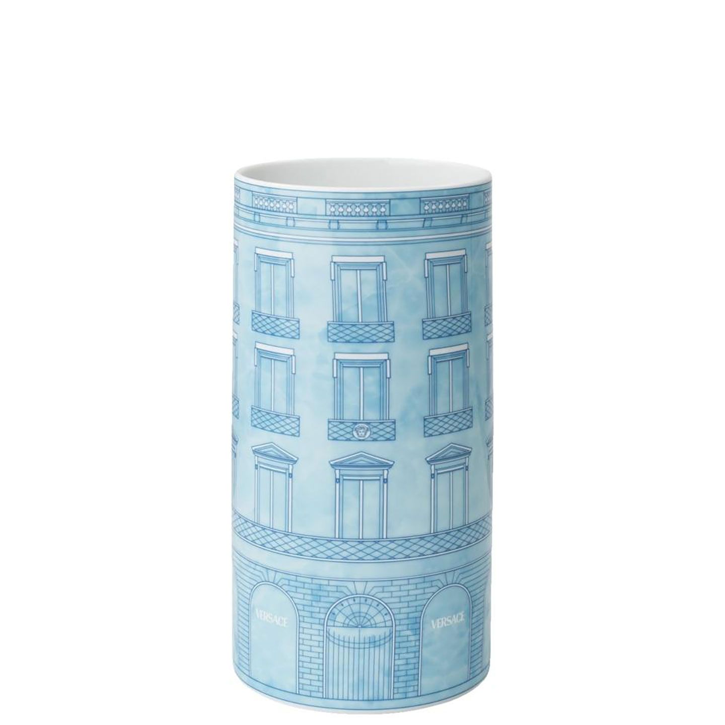Versace Palazzo No. 12 Vase 9 1/2 Inch Blue