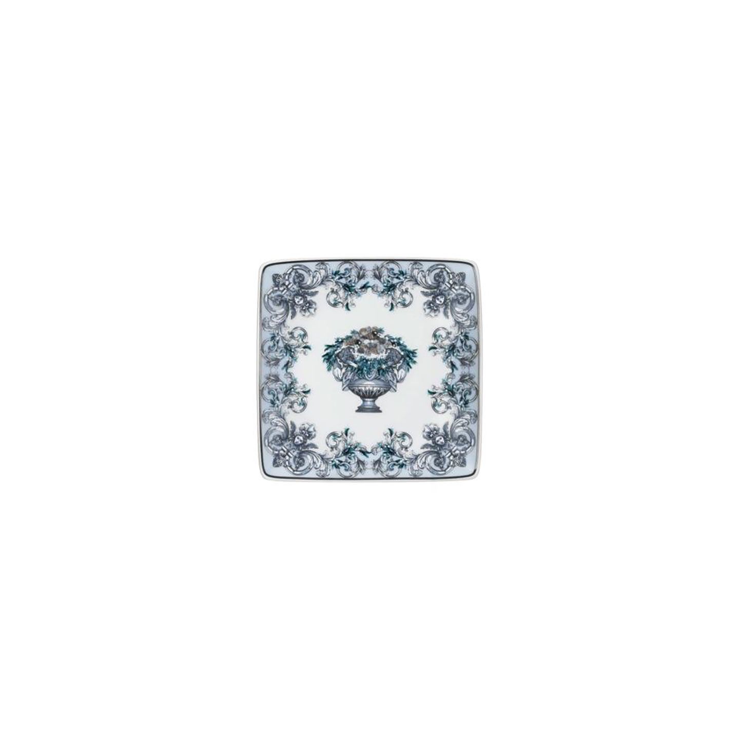 Versace La Coupe des Dieux Holiday Canape Dish 4 3/4 Inch Square