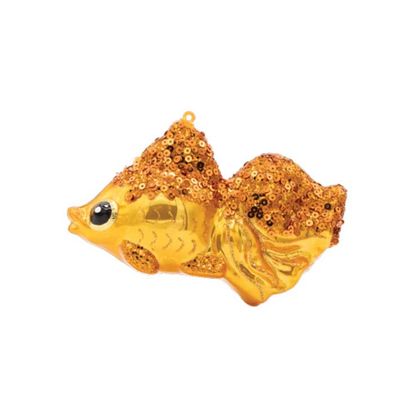 Kat + Annie Gold Fish Ornament Set of 6, 93849, 026301938491