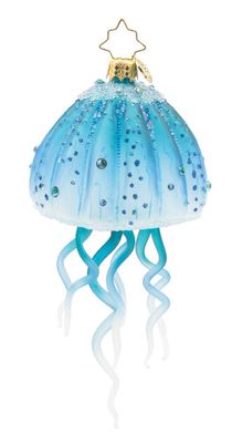 Christopher Radko Aqua Moon Jelly Ornament 1022365, 026301939849