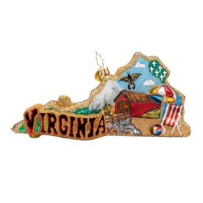 Christopher Radko A Virginia View Ornament 1022639, 026301951018
