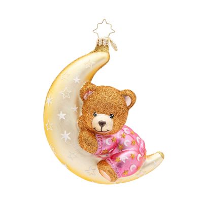 Christopher Radko Pink Moonlight Snuggles Ornament 1022793, 026301950196