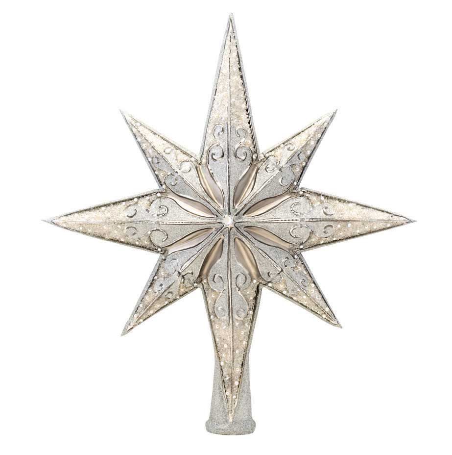 Christopher Radko Silver Stellar Ornament 1017493, 645001467287