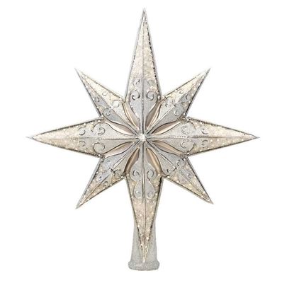 Christopher Radko Silver Stellar Ornament 1017493, 645001467287