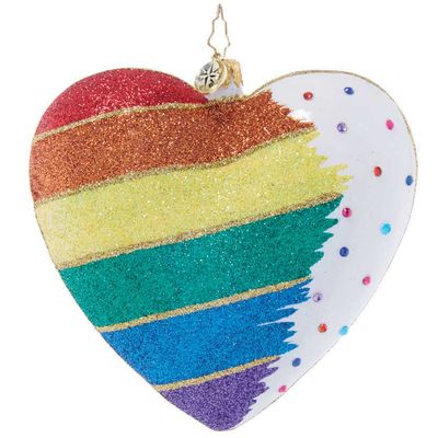 Christopher Radko Equality in Every Heartbeat Ornament 1021890, 026301927358