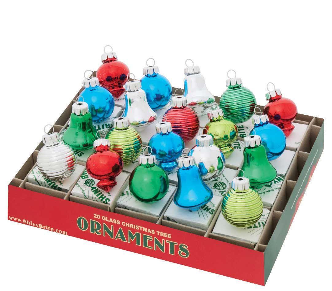 Christopher Radko Holiday Splendor 20 Count Shapes Ornaments 4028213, 026301933977