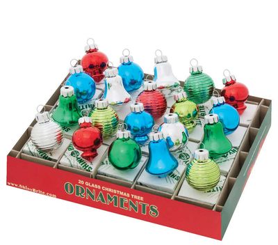 Christopher Radko Holiday Splendor 20 Count Shapes Ornaments 4028213, 026301933977