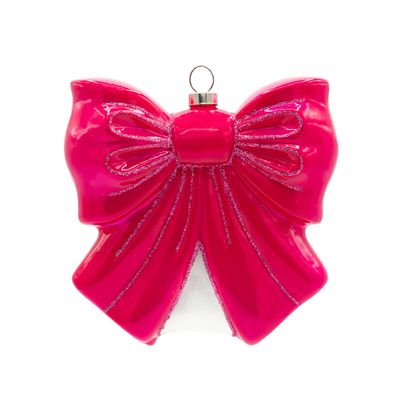 Kat + Annie Pink Bow Ornament Set of 6, 94937, 026301949374