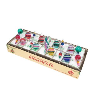 Christopher Radko Vivid Vintage 13 Count Icicles &amp; Rounds Ornaments 4028336, 026301952893