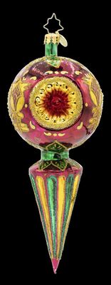 Christopher Radko Golden Fluted Spire Ornament 1022643, 026301944140