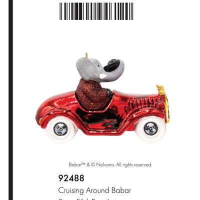 Kat + Annie Cruising Around Babar Ornament Set of 6, 92488, 026301924883