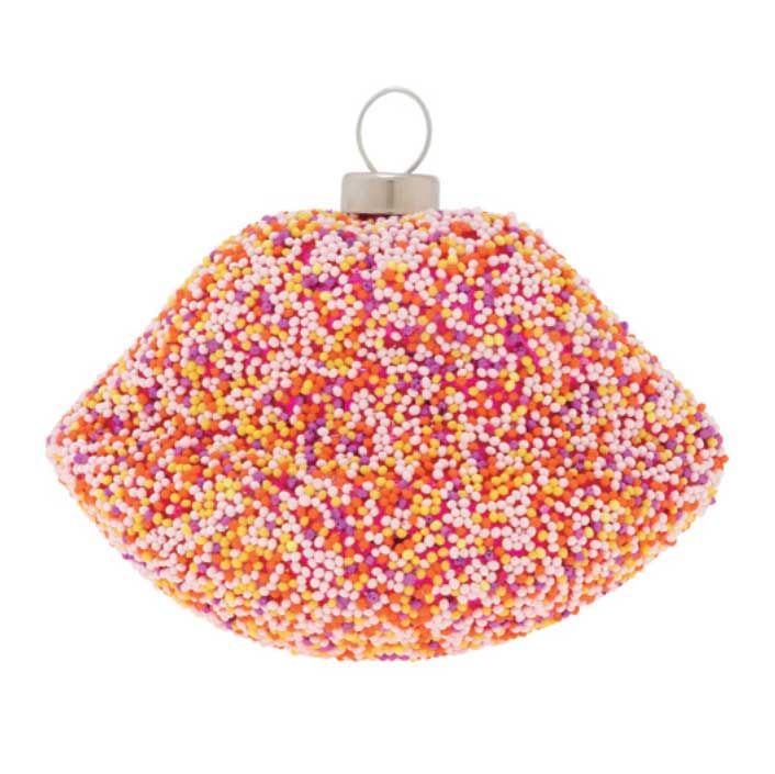 Kat + Annie Rainbow Sprinkle Lips Ornament Set of 6, 87485, 026301874850