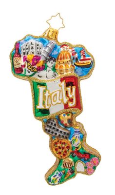 Christopher Radko Italian Charm Ornament 1022140, 026301935070