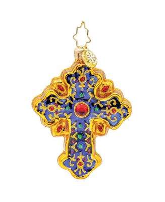 Christopher Radko Sacred Season Cross Gem Ornament 1022246, 026301939245