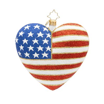 Christopher Radko Heart of Independence - 250 Years Ornament 1022959, 026301952978