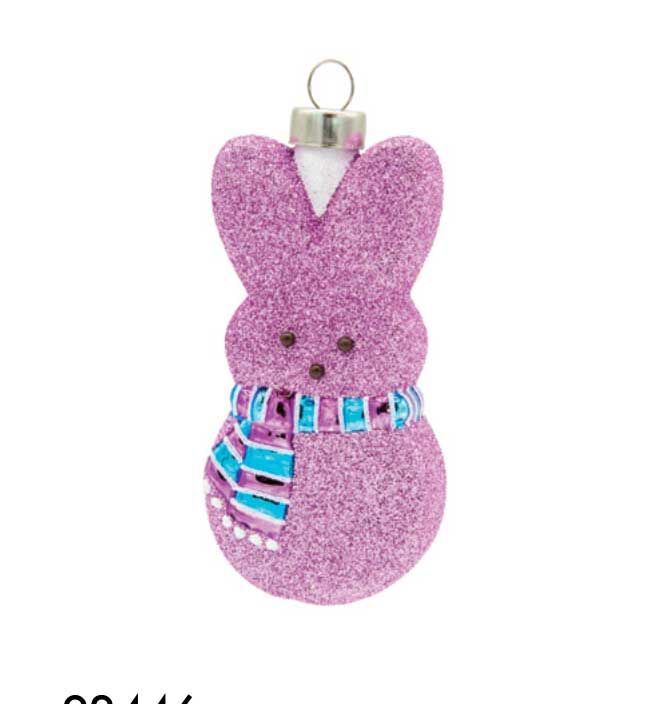 Kat + Annie Purple Peeps Bunny Ornament Set of 6, 92446, 026301924463