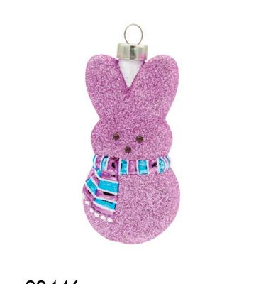 Kat + Annie Purple Peeps Bunny Ornament Set of 6, 92446, 026301924463