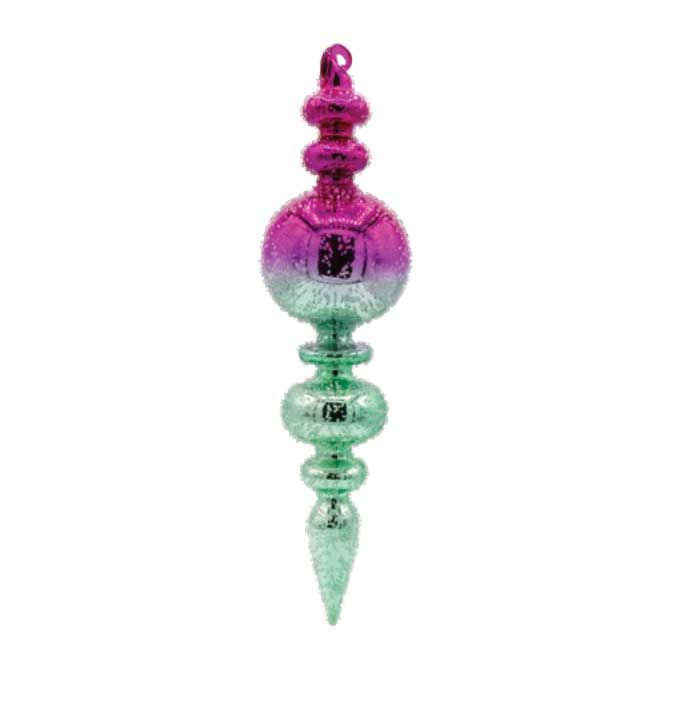 Kat + Annie Ombre Finial Ornament Set of 6, 93881, 026301938811