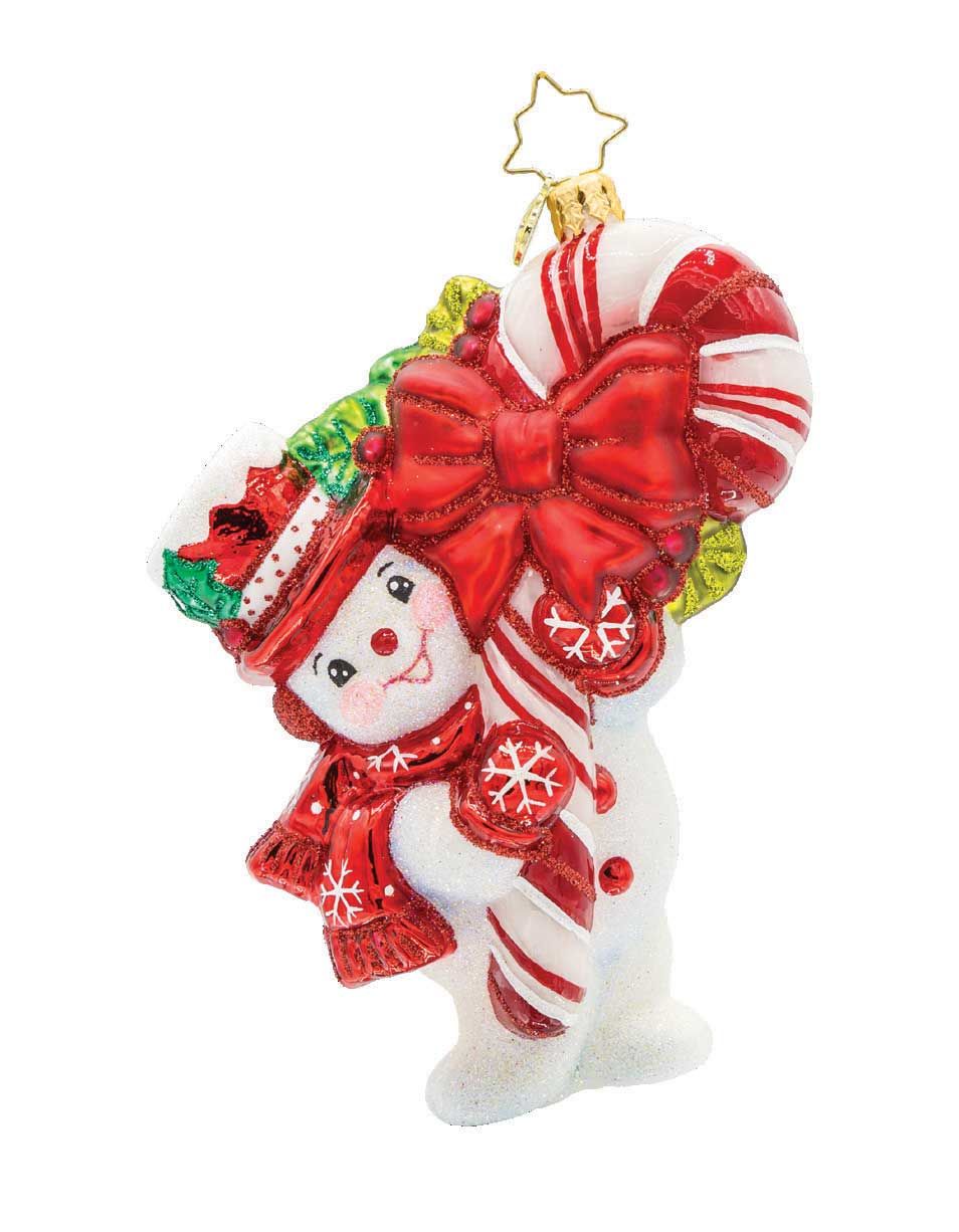 Christopher Radko Snowy Retro Cheer Ornament 1022293, 026301940272