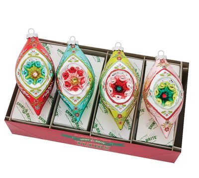 Christopher Radko Festive Fete 4 Count Reflector Tulips Ornaments 4028243, 026301934271
