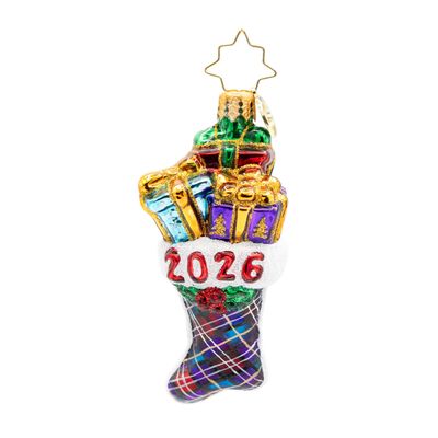 Christopher Radko 2026 Stacked Holiday Joy Gem Ornament 1022745, 026301950356