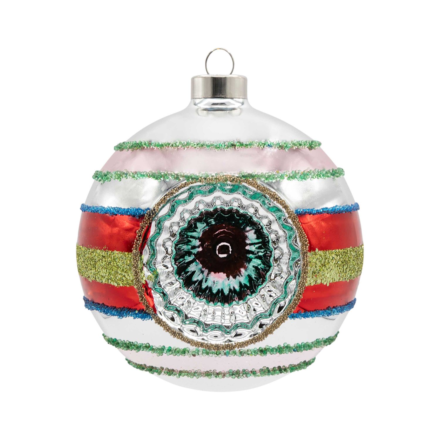 Kat + Annie Retro Reflector Round Ornament Set of 6, 94928, 026301949282