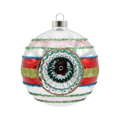 Kat + Annie Retro Reflector Round Ornament Set of 6, 94928, 026301949282