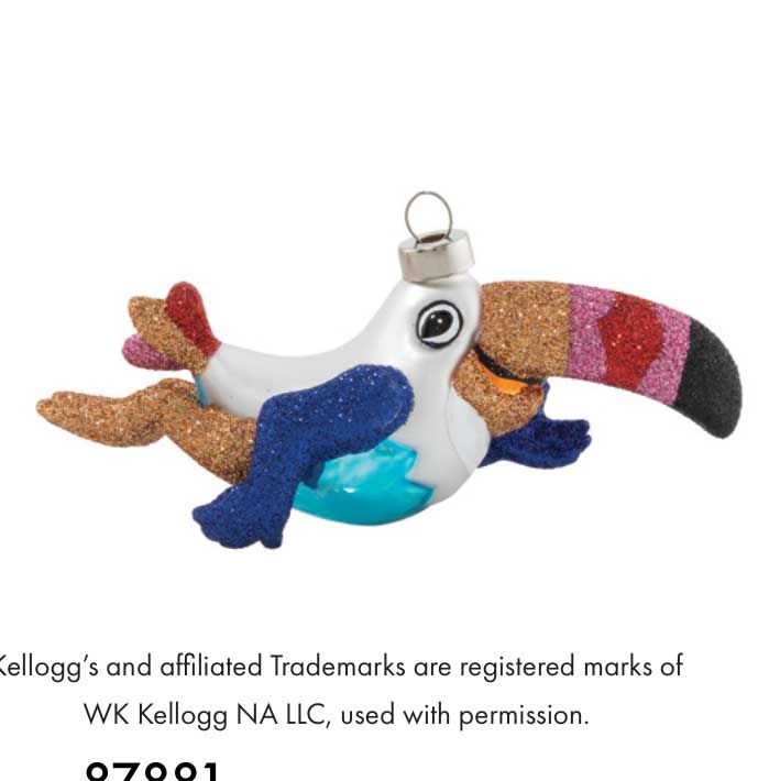 Kat + Annie Kelloggs Toucan Sam Ornament Set of 6, 87881, 026301878810