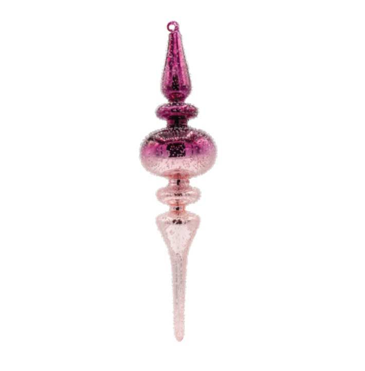Kat + Annie Pink Ombre Finial Ornament Set of 6, 93882, 026301938828
