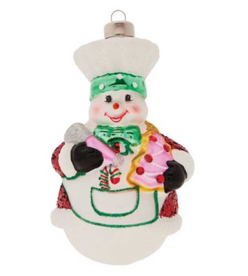 Kat + Annie Snowman Baker Ornament Set of 6, 88253, 026301882534
