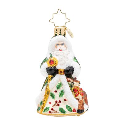 Christopher Radko Deerly Beloved Santa Gem Ornament 1022730, 026301945079