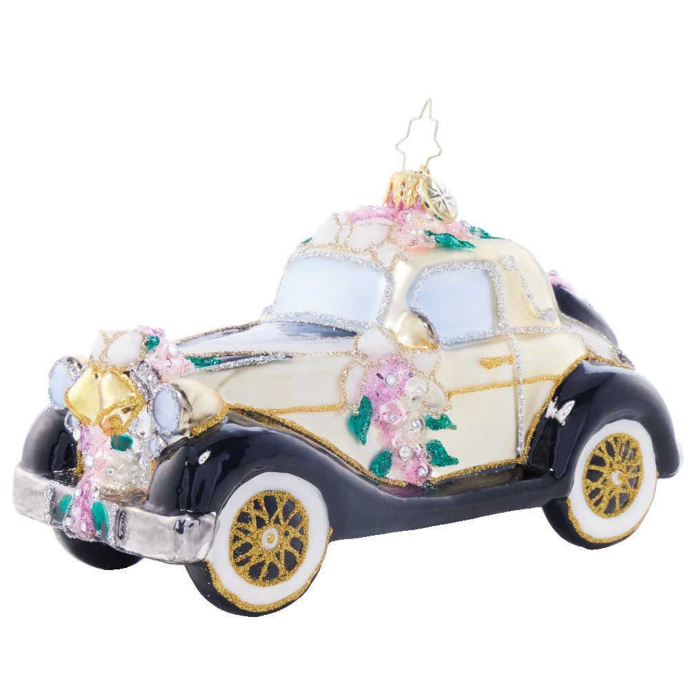 Christopher Radko Wedding Day Wheels Ornament 1022109, 026301929413