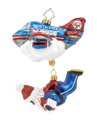 Christopher Radko Jolly Jumper Santa Ornament 1022585, 026301943839
