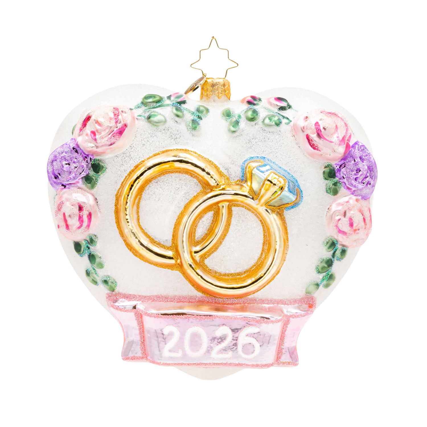 Christopher Radko 2026 Everlasting Love Ornament 1023017, 026301953036