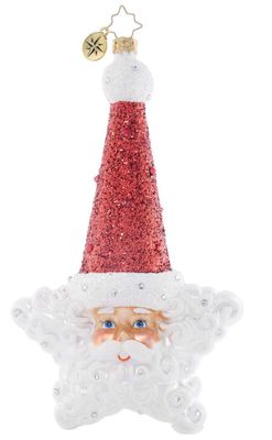 Christopher Radko Santa's Star Power Ornament 1022033, 026301928652