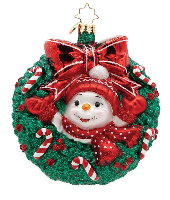 Christopher Radko The Regal Snowman Drop Ornament 1022581, 026301943792