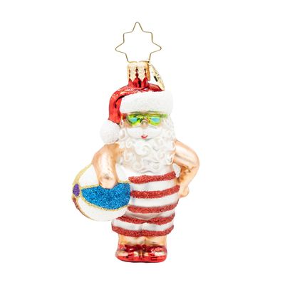 Christopher Radko Santa Takes a Dip Gem Ornament 1022748, 026301950363