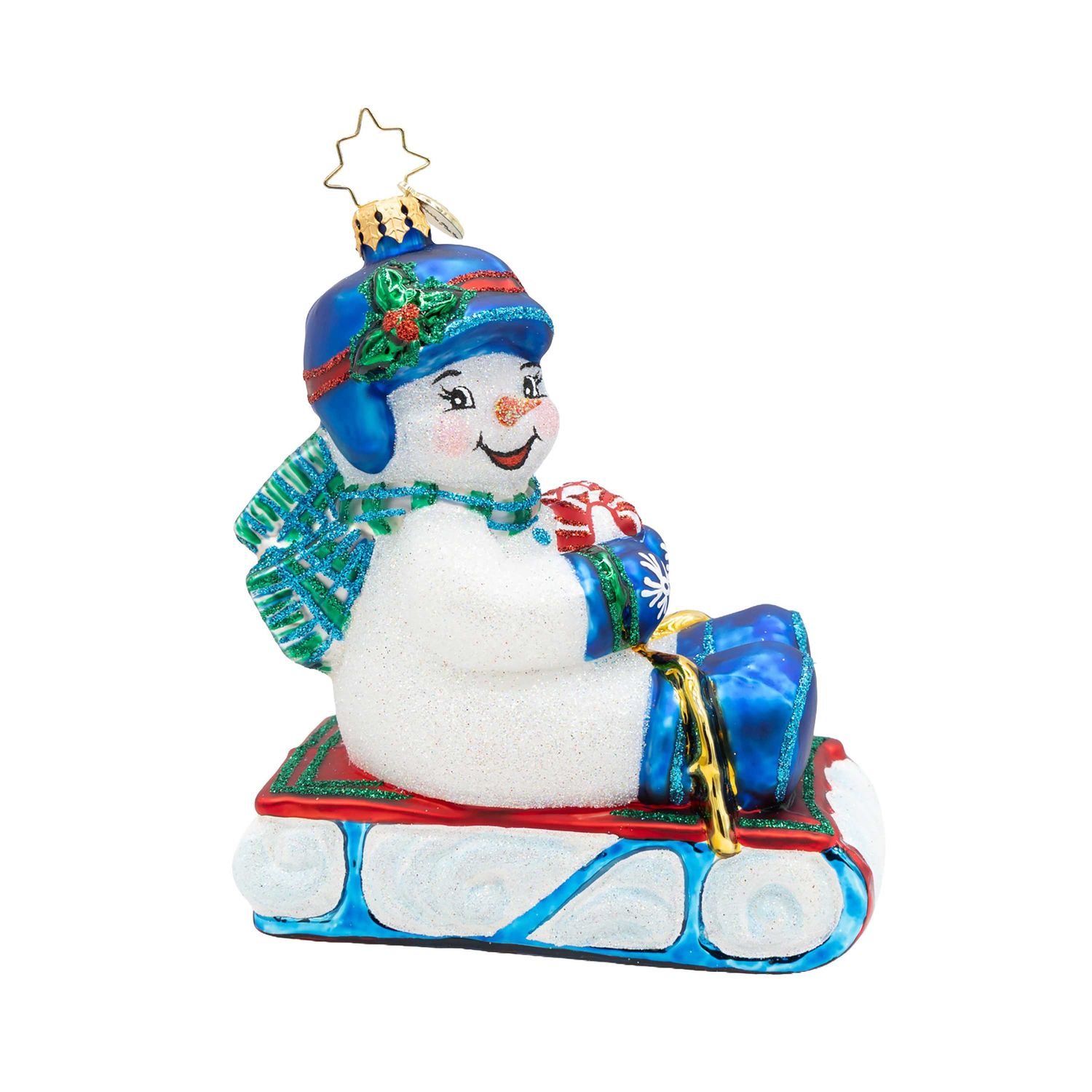Christopher Radko Sledding Into Cheer Ornament 1022872, 026301951308