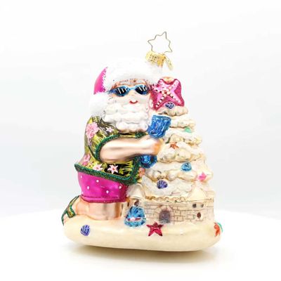 Christopher Radko Sandy Claus Castle Ornament 1022642, 026301944508