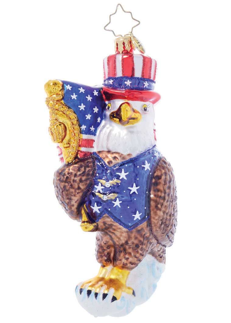 Christopher Radko Patriotic Pal Ornament 1021894, 026301927396