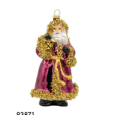 Kat + Annie Lantern Santa Ornament Set of 6, 93871, 026301938712