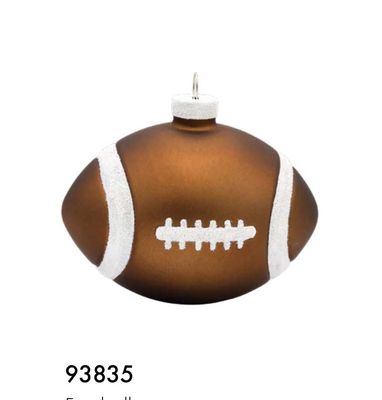 Kat + Annie Football Ornament Set of 6, 93835, 026301938354
