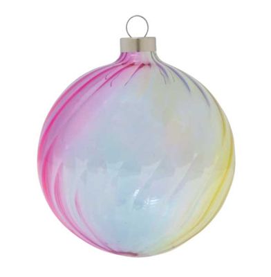 Kat + Annie Iridescent Translucent Round Ornament Set of 6, 87458, 026301874584