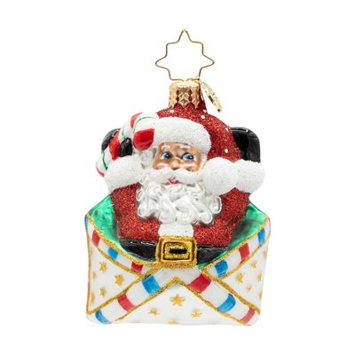 Christopher Radko Letters to Santa Gem Ornament 1022771, 026301950264