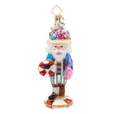 Christopher Radko The Nautical Nutcracker Ornament 1022867, 026301951254