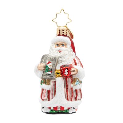 Christopher Radko Santa's Daily News Gem Ornament 1022768, 026301950530