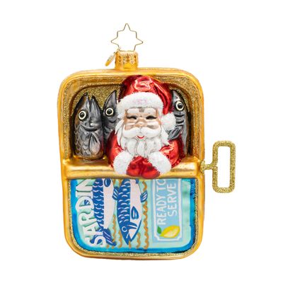 Christopher Radko Holiday in a Tin Ornament 1022864, 026301951223